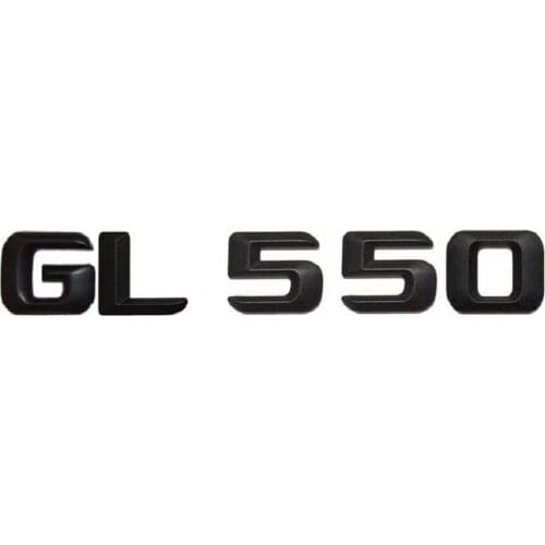 Matt Black " GL 550 " Car Trunk Rear Letters Words Number Badge Emblem Decal Sticker for Mercedes Benz GL Class GL550