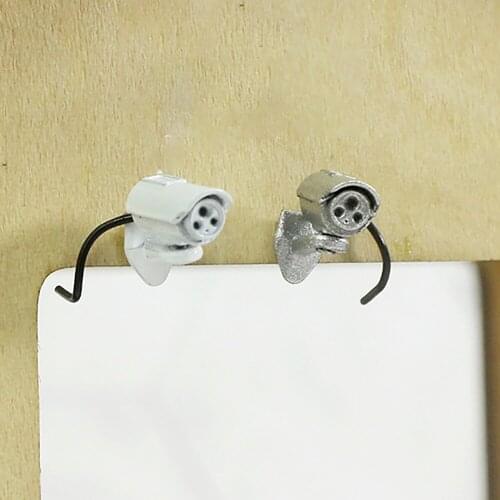 1Pcs 1/12 Doll House Miniature Alloy Surveillance Camera Simulation Model Toys for Mini Decoration Dollhouse Accessories