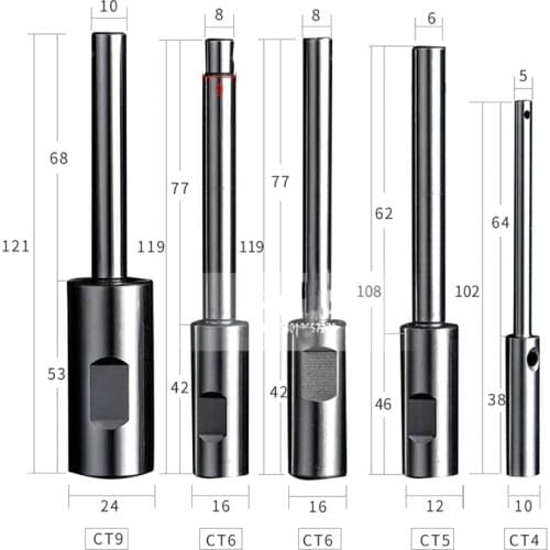 Multi axis output shaft CT4 CT5 CT6 CT9 5mm 6mm 8mm 10mm 9mm spindle Shaft Multi - axis machine parts FOR tapping machine