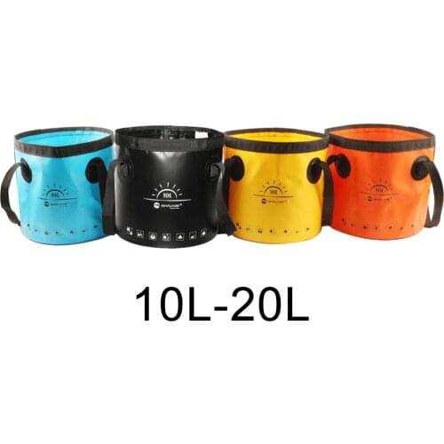Portable bucket water storage bag waterproof water container wash basin fishing folding bucket for camping fishing