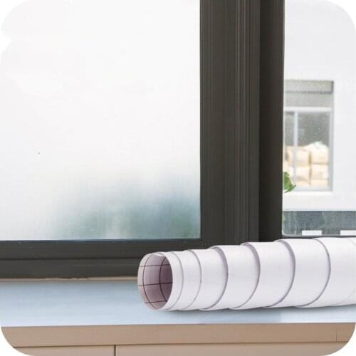45x100cm Translucent Frosted Opaque Self-adhesive Film Frosted Glass Film Privacy Window Film Decorative Glass Stiker