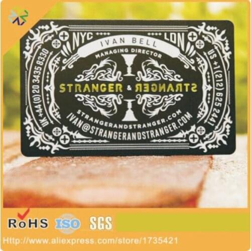 Direct Factory Metal Engraved Custom Cheap Metal Business Card From Card Manufacturer