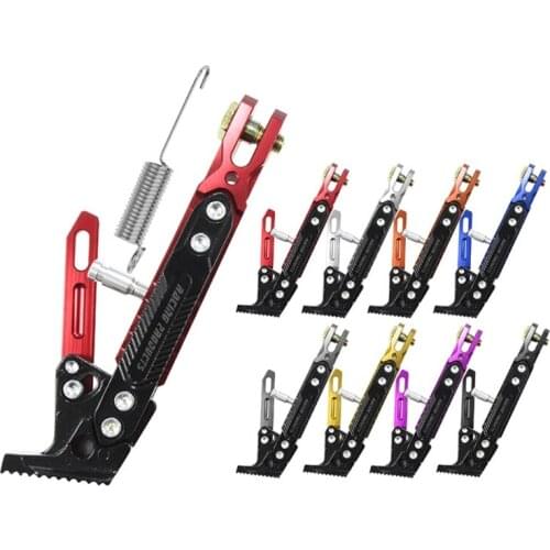 B36B Motorcycle Adjustable Kickstand Foot Side Stand Tripod Holder Motorcycle Modification Precision Numerical Control