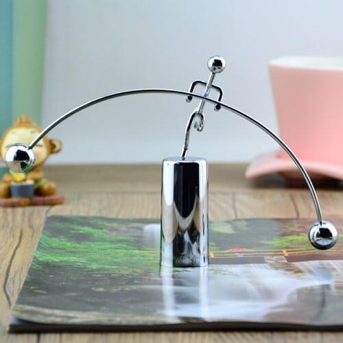 Weightlifter Mold Metal Craft Perpetual Dynamic Balancing Instrument Swing Kinetic Motion Toy Home Desk Decor Figurine Ornament
