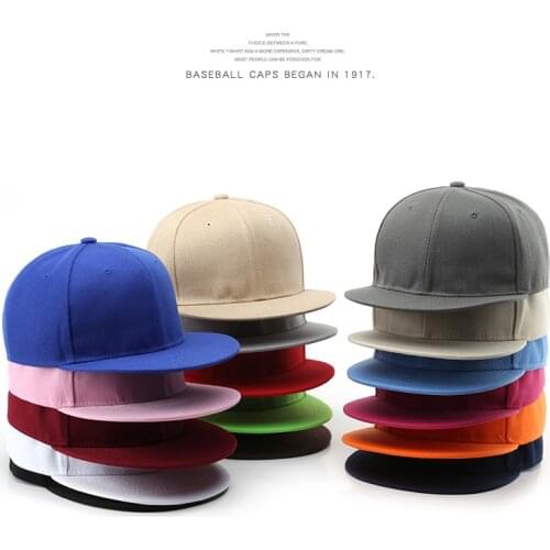 SLECKTON Fashion Baseball Cap for Men and Women Casual Solid Snapback Hat Summer Sun Caps Hip Hop Flat Brim Hat Unisex Wholesale