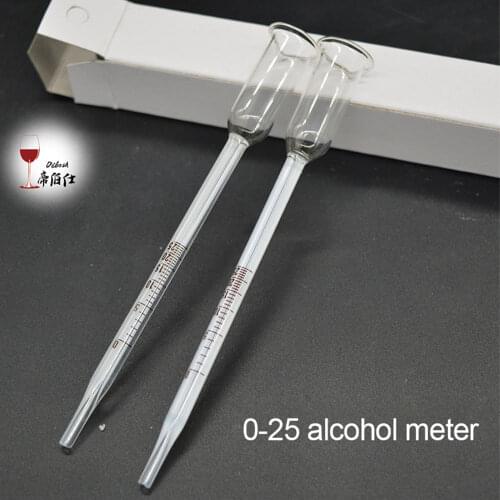 Alcohol Hydrometer Tester Distilled Alcoholmeter Hydrometer Alcohol Meter Used for Wine and Beer High Tuality Tool for Home Br