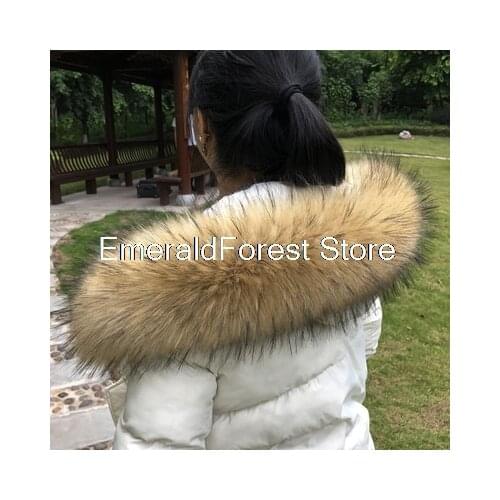 Super large fur collar simulation raccoon hair, fox fur collar hat single buy universal