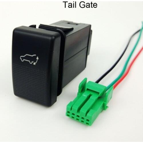 LED Spot Light Radar Parking Sensor Camera Recorder Monitor Tailgate Trunk Switch Button Wire For Mazda 5