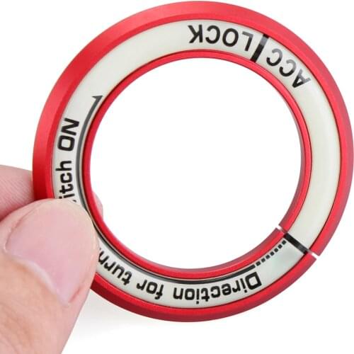 Luminous Ignition Switch cover key switch decoration ring For Toyota Corolla For Kia RIO K3 For Hyundai Solaris i30 ix35 Elantra