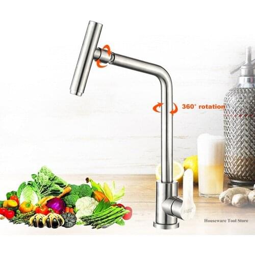 Pull Out Kitchen Sink Faucet Stainless Steel Single Handle Cold and Hot Water Mixer Faucets Kitchen Water Faucet High Quality