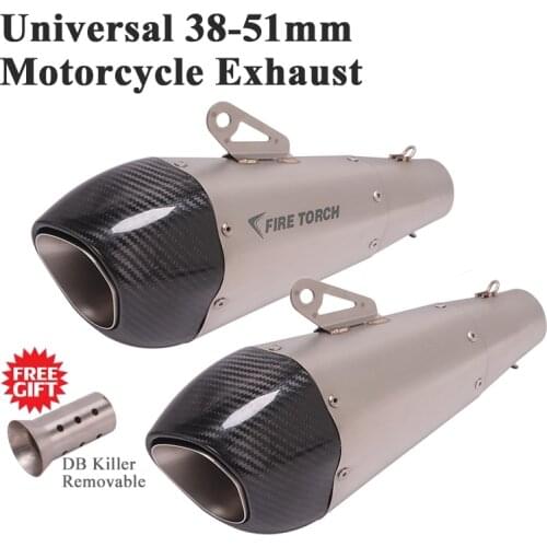 Motorcycle Yoshimura Exhaust Pipe Tail Escape Modified Carbon Fiber Muffler DB Killer For CBR650 Z250 Z900 R6 R15 ATV DUKE390 R3