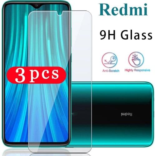 3Pcs for xiaomi redmi 10X 9C 9A note 9 9S pro max 8A 8T 8 pro tempered glass protective film phone screen protector on the glass