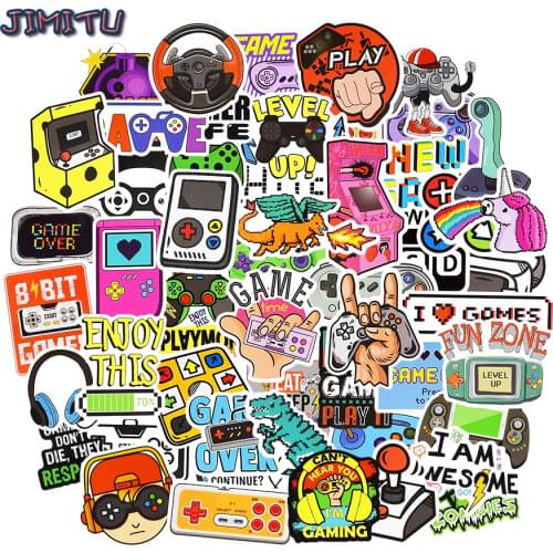 10/30/50PCS Graffiti Game Stickers Nostalgic Waterproof Sticker for Boy On Laptop PS4 Skateboard Phone Bike Guitar Vintage Decal
