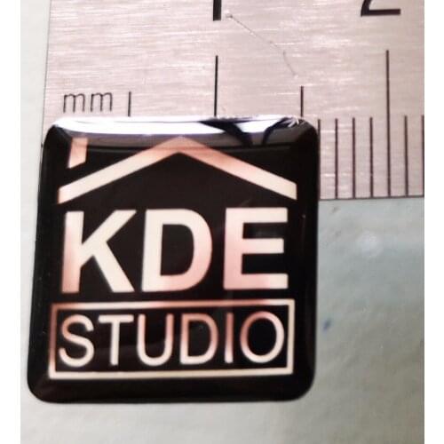 1000pcs 1.6x1.6cm 3D exposy doming resin stickers, black color on mirror silver back, shining looking, Item No. CU15