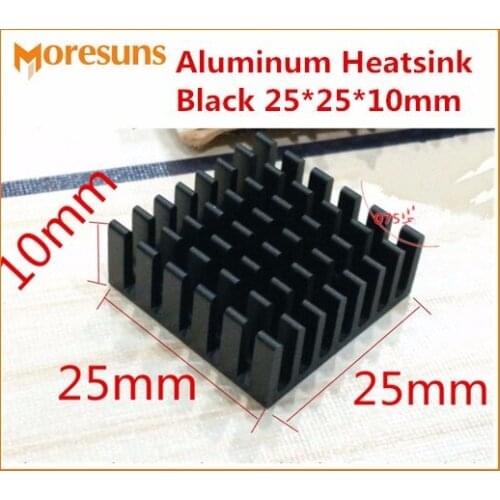Fast Free Ship 20pcs Electronic aluminum radiator 25*25*10mm Electronic Components heatsink high quality chip ic cooling block