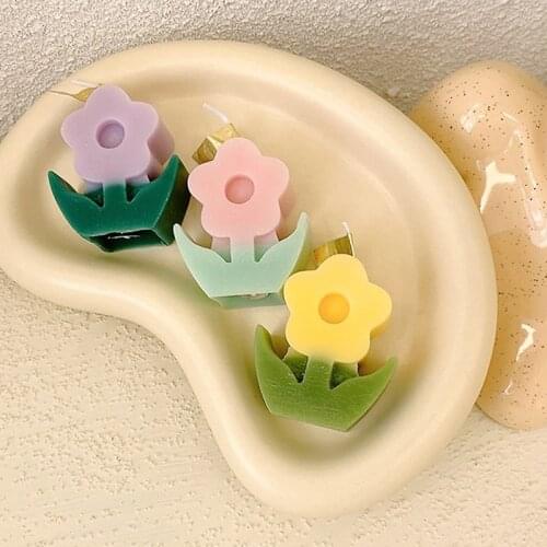 DIY flower candle mold handmade candle computer mold 3D three-dimensional small flower aroma candle mold resin mold