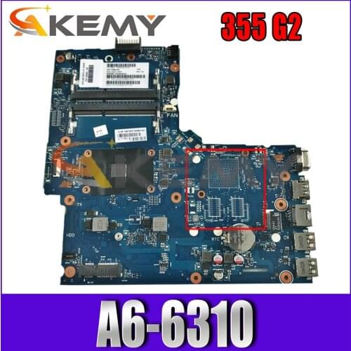 764685-001 764685-601 For HP 355 G2 A6-6310 AM6310 Laptop Motherboard 6050A2612501-MB-A01 DDR3 Notebook Mainboard