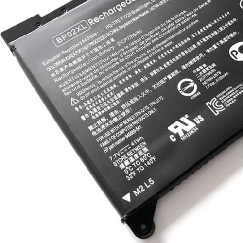 New laptop BP02XL replacement battery for HP Pavilion 15-AU016UR Pavilion 15-AU017NL Pavilion 15-AU017TX Pavilion 15-AU017UR