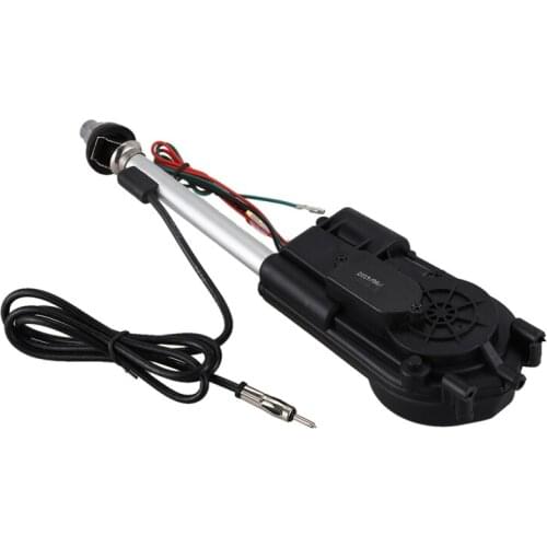 Car Electric Aerial Radio Automatic Booster Power Antenna Kit Black