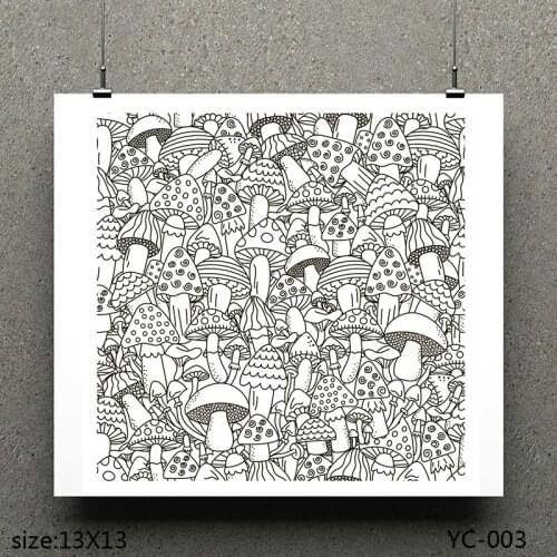 AZSG Mushroom /Mushroom Army Clear Stamps For Scrapbooking DIY Clip Art /Card Making Decoration Stamps Crafts