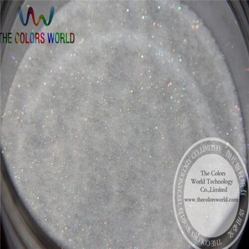 No.22 wholesale 0.1mm 004 Iridescent white with colorful light Color Glitter Powder for nail,tatto art decoration DIY powder