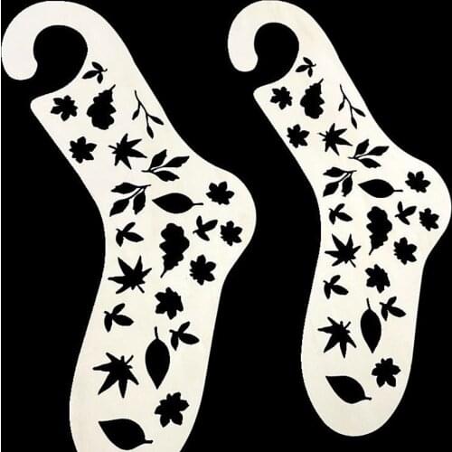 2 Pcs Natural Wood Sock Blocker For Diy Christmas Sock Gifts Knitting Handle Home Weave Yarn Crafts Household Knitting Tools