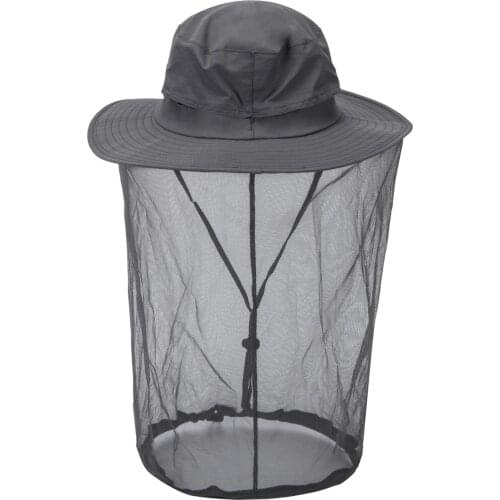 Connectyle Womens Summer Mosquito Head Net Hat Wide Brim Cap UPF50+ Sun Protection Safari Bucket Hat For Men