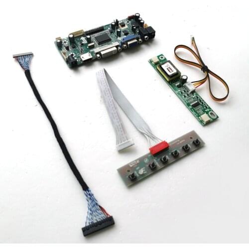 For LM150X06-A3/B4/D3 MNT68676 display controller drive card CCFL LVDS 20Pin LCD panel monitor 1024*768 15" VGA+DVI DIY kit