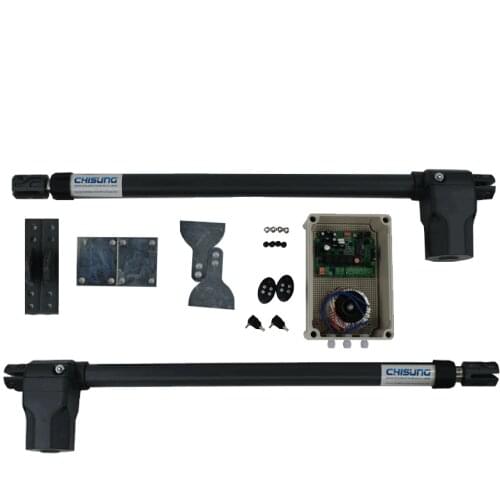 Electric Gate Opener Operator For Dual Swing Gates Up To 13 Feet Long, 882 Pounds