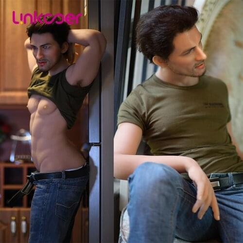 Linkooer Original 170cm TPE Silicone Sexy Man Muscle Big Penis 23cm/17cm for Gay Man Sex Toy Adult Dolls Sex Doll for Women