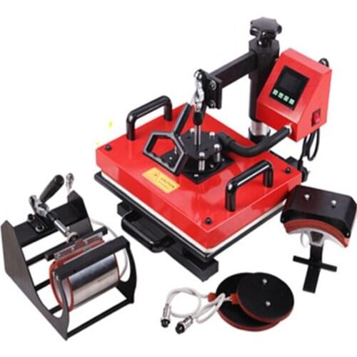 220v/110v Hot Stamping Machine Multifunction Flat Shake His Head Heat Transfer Machine Liquid Crystal Stainless Steel Shaking