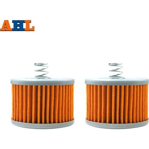 2PCS AHL Motorcycle Oil Filter For Bajaj 100 Boxer CT100 115 Caliber 130 BM150 135 Pulsar For Yamaha YS125 Byson FZ16 150