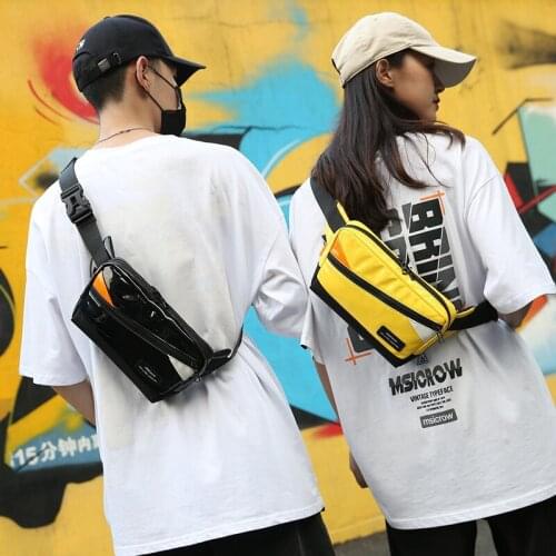 Mihaivina Trendy Chest Bags For Men Waist Bag Fanny Pack Outdoor Crossbody Bags Women Nylon Waterproof Hip Waist Packs Belt Bag