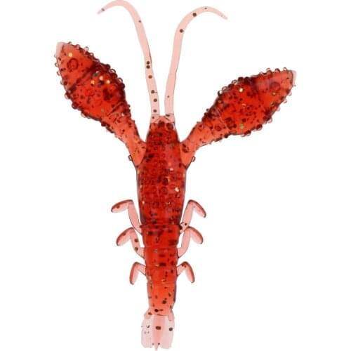 Silica 3D Craw Fish Crawfish Iodine Scent Soft Shrimp Fishing Lure Bass Bait