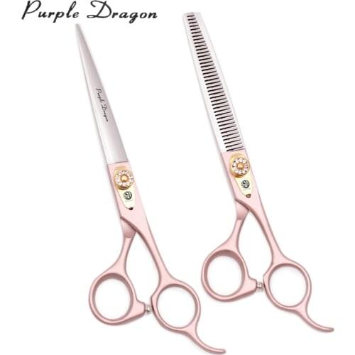 Professional Hairdressing Scissors 5.5" 6" 7" Stainless Rose Gold Haircut Thinning Scissors Barber Hair Cutting Scissors 9105