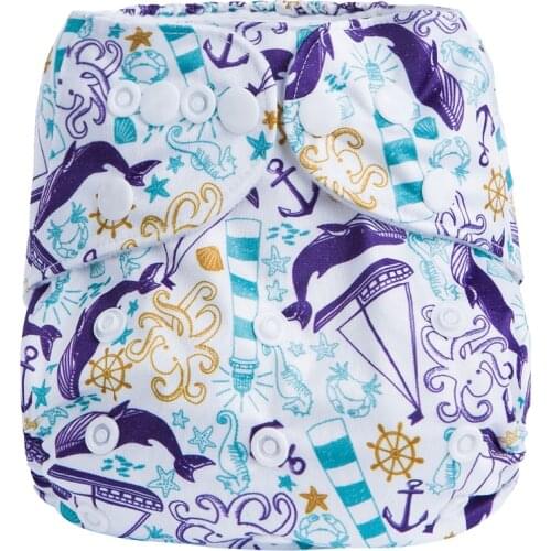 One size Adjustable Cloth Diaper Pocket Cover Washable Diapers Couches Lavables Baby Nappies with Button Reusable Baby Diapers