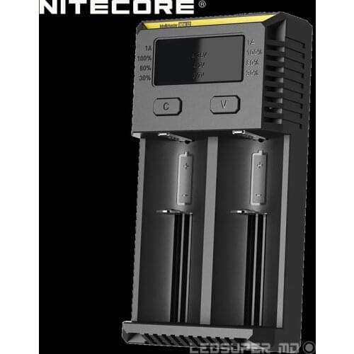 Original Portable Lighting Accessories Intelligent Nitecore New i2 18650 Battery Charger with Validation Code