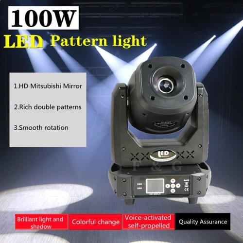 Moving Head 100W Led Dj Spot Quad 5 Face Prism Projector Stage Light Professional Disco Wedding Dj Party Show Lighting
