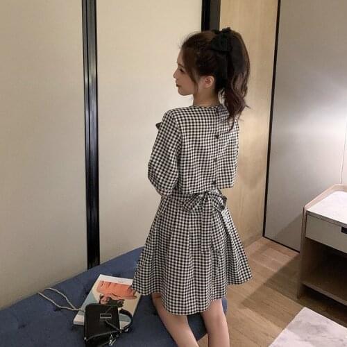 Модные платья в клетку RISE LEAP China At AliExpress