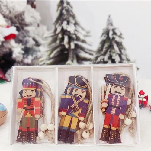 Nutcracker Soldier Ornament Christmas Tree Decoration Hanging Pendant Merry Christmas Decor for Home Party New Year Navidad 2020