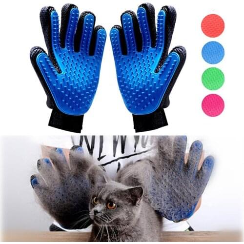 Pet Dog Cat Grooming Brush Glove Pet Hair Deshedding Comb Brush Kitten Puppy Massage Washing Brush Glove for Animal Cat Dog