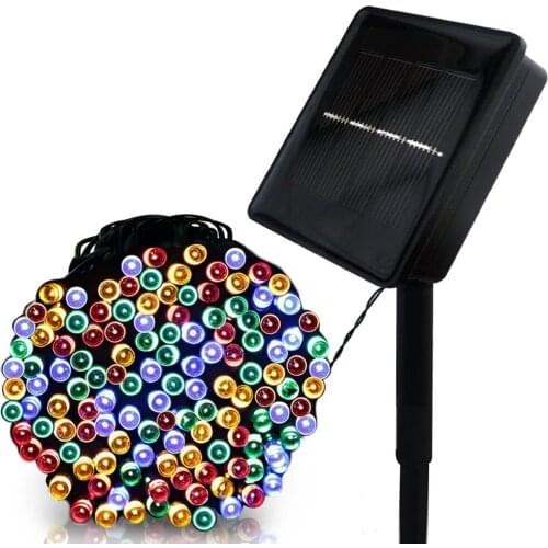 LED 22m 200leds Outdoor Solar Lamp LED String Lights Fairy Holiday Christmas Party Garlands Solar Garden Waterproof Lights