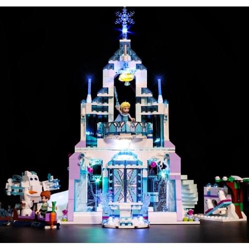 Led Light Set For Lego 41148 friend Snow World Compatible 25002 Elsas Magical Ice Palace Castle Building Blocks (Only lights)