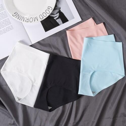 4XL Womens Panties Sets Seamless Underwear Female Silk Briefs Underpants Lady Bragas Woman Sexy Lingerie