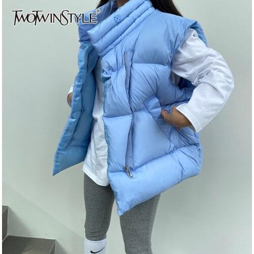 Женские парки TWOTWINSTYLE China At AliExpress