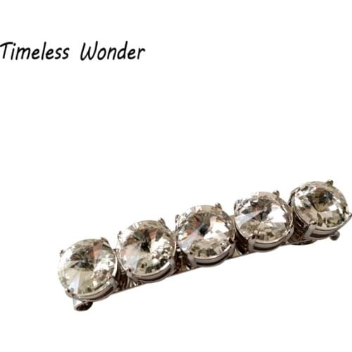 Timeless Wonder Gorgeous Crystal Zirconia Hairpin Women Jewelry Accessories Bridal Designer Trendy Punk Top Ins Rare Fancy 2766
