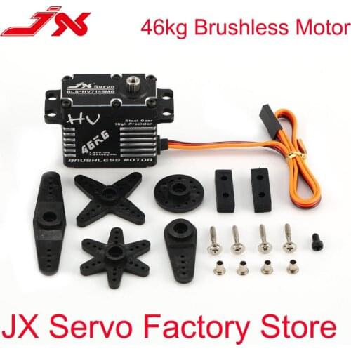 Waterproof JX Servo BLS-HV7146MG 46KG Brushless Standard 8.4V Steel Gear Alum for 1/5 RC car truck Crawler helicopter Robot