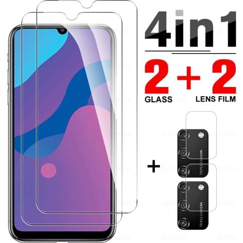 4-in-1 Protective Tempered Glass On The For Honor 8c 8s Screen Protector For Honor 9 Lite 9x lite 9a Camera Protective Lens Film