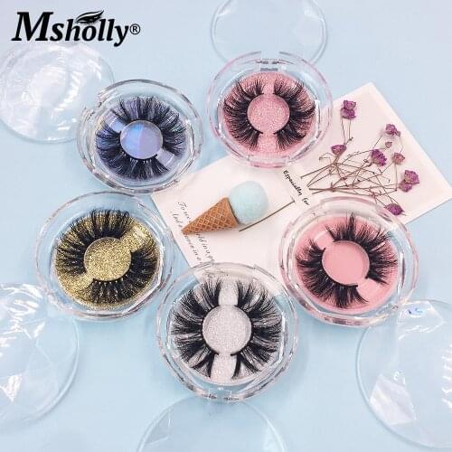 25 MM Mink False Lashes 3D Fluffy Messy Natural Bulk 25mm Fake Eyelashes Package Boxes Wholesale Makeup Tools Eyelash Beauty