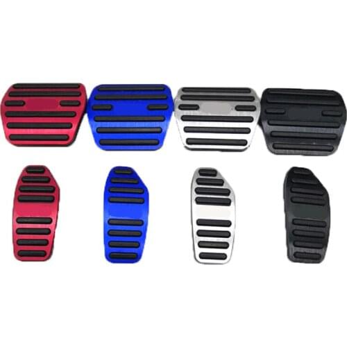 Car Throttle Brake Pedals Without Punching Interior Accessories Aluminum Alloy Rubber Anti-skid Pedals for Nissan KICKS2014-2020